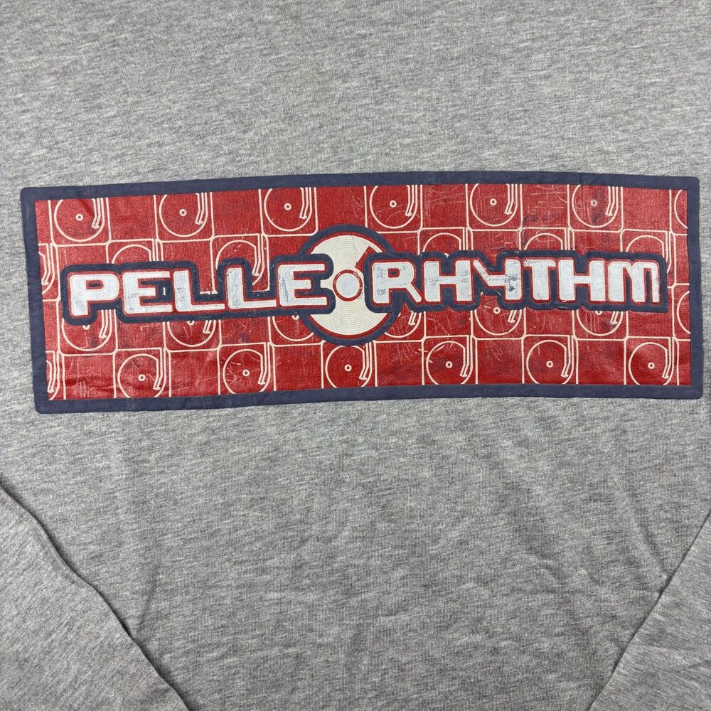 Pelle Pelle Men Vintage Long Sleeve T-Shirt NWT Streetwear Hip Hop Gray XL K148 - Picture 2 of 9